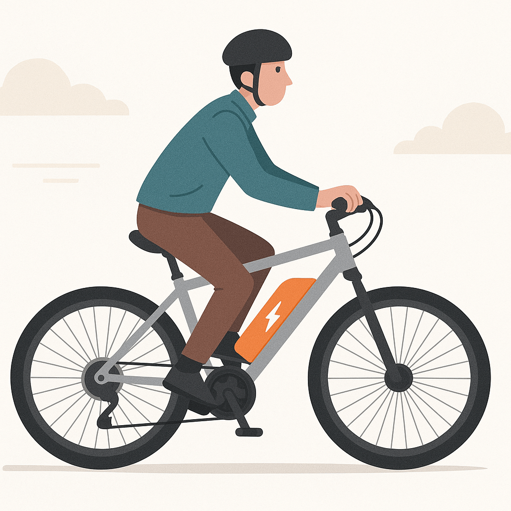 Technician using a multimeter to measure voltage on yellow, green, and blue phase wires of an e-bike controller.